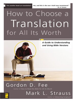 cover image of How to Choose a Translation for All Its Worth